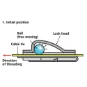 HellermannTyton Cable Tie Roller Ball 362 mm x 7.9 mm Metallic 316 Stainless Steel 111-94149 MBT14H-SS316-ML