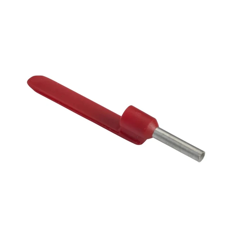 Schneider Electric Linergy DZ5 Insulated Crimp Bootlace Ferrule Red, 8 mm Pin Length, 1.7 mm Pin Diameter DZ5CA010