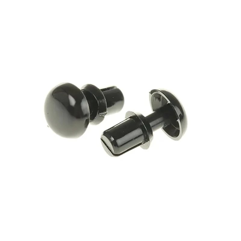Essentra Nylon Snap Rivet 2.6 mm Diameter, 4.5 mm Length, Plain Finish, Nylon Body 255-9920