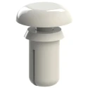 Essentra Nylon Snap Rivet 2.6 mm, Rivet Length 4.5 mm, Nylon Body, Plain Finish, Model 256-0009