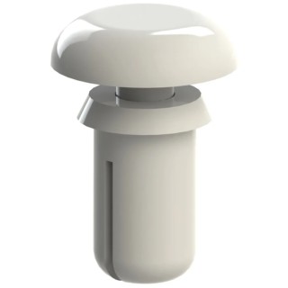 Essentra Nylon Snap Rivet, 3 mm Diameter, 5.1 mm Length, Plain Finish 256-0043