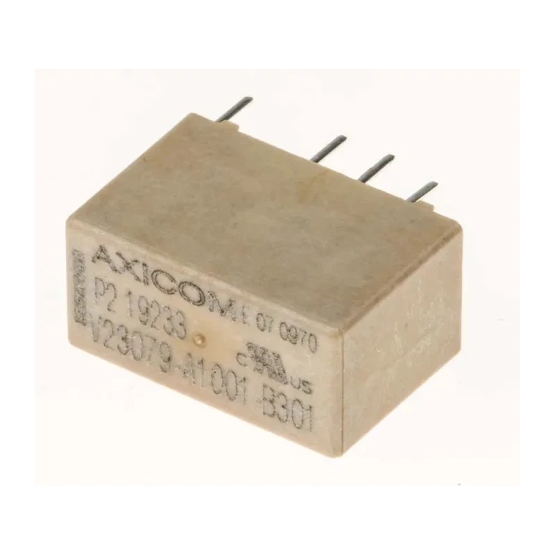 TE Connectivity PCB Signal Relay 5V dc Coil 2A Switching Current DPDT V23079A1001B301 1393788-3