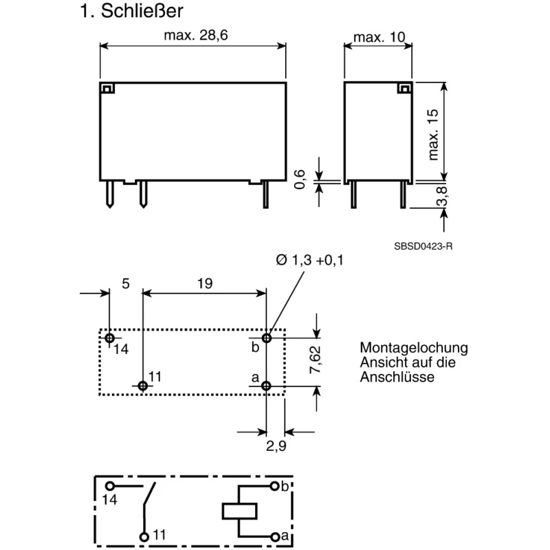 TE Connectivity Power PCB Relay, 24V DC Coil, 8A Switching Current, SPST, MSR Series V23061A1007A302