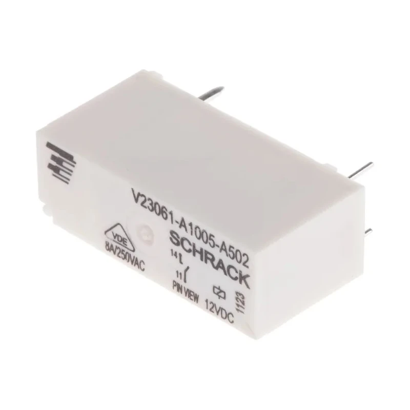 TE Connectivity Power Relay 12V DC Coil 15A Switching Current SPST PCB Mount MSR Series V23061A1005A502