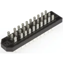 TE Connectivity 30 Way, 3 Row Male, Straight Rectangular Connector, Type Solder, 450V RP622