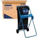 Kimberly Clark Stainless Steel Blue Floor Standing Rolled Hand Towel Dispenser 160mm Width 794mm Height 6155