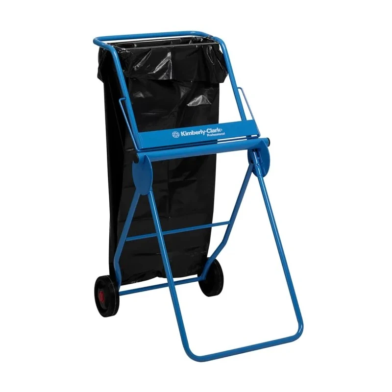 Kimberly Clark Stainless Steel Blue Floor Standing Rolled Hand Towel Dispenser 160mm Width 794mm Height 6155
