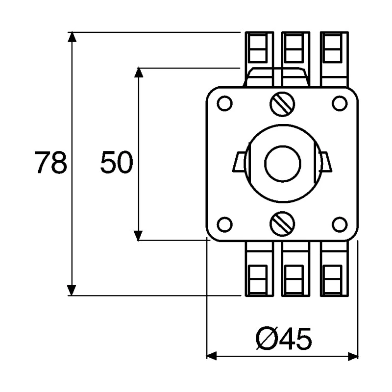 Schneider Electric Harmony 3-Phase 2 Position 90 ° Handle Actuator 12 A K1C003HCH