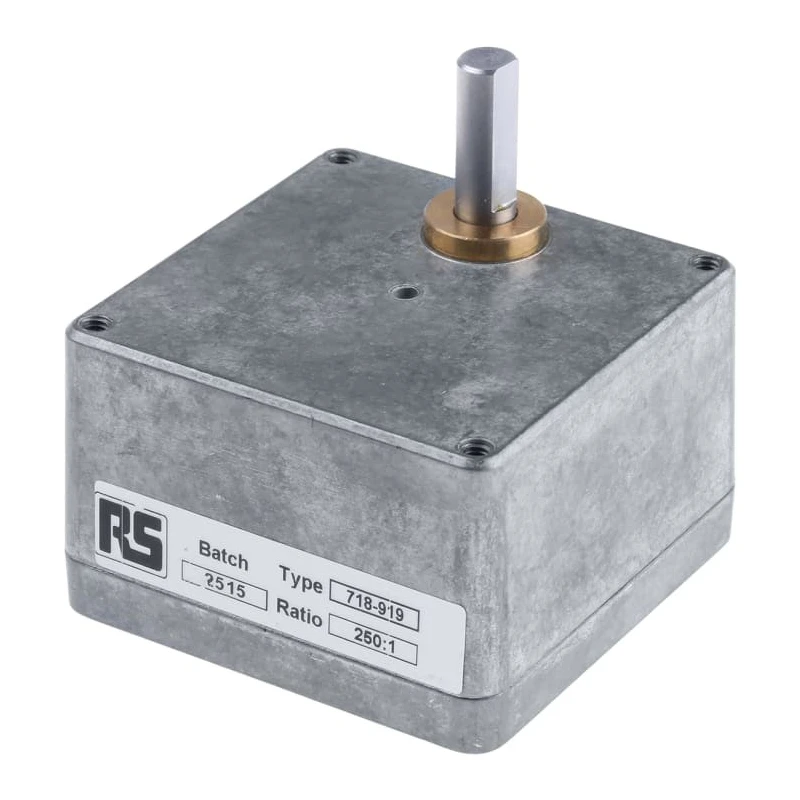 McLennan Servo Supplies Spur Gearbox, 250:1 Gear Ratio, 6 Nm Maximum Torque MRIG27 (250:1)