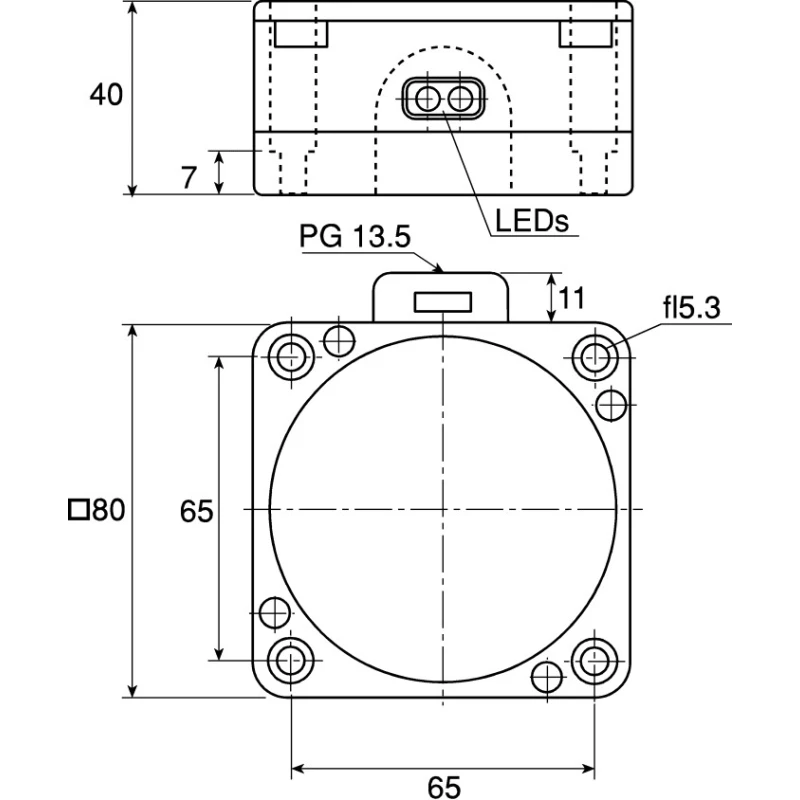 Pepperl + Fuchs Block Inductive Proximity Sensor M20 x 1.5 Thread 2-Wire, 253 V AC, 500mA, 50 mm Detection NCN50-FP-W-P1
