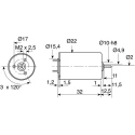Portescap Low Inertia Type Servo DC Motor, 6V dc, 3.8 W, 5600 rpm, 8.4 mNm Torque, 2 mm Shaft Diameter 22N28-216E.204