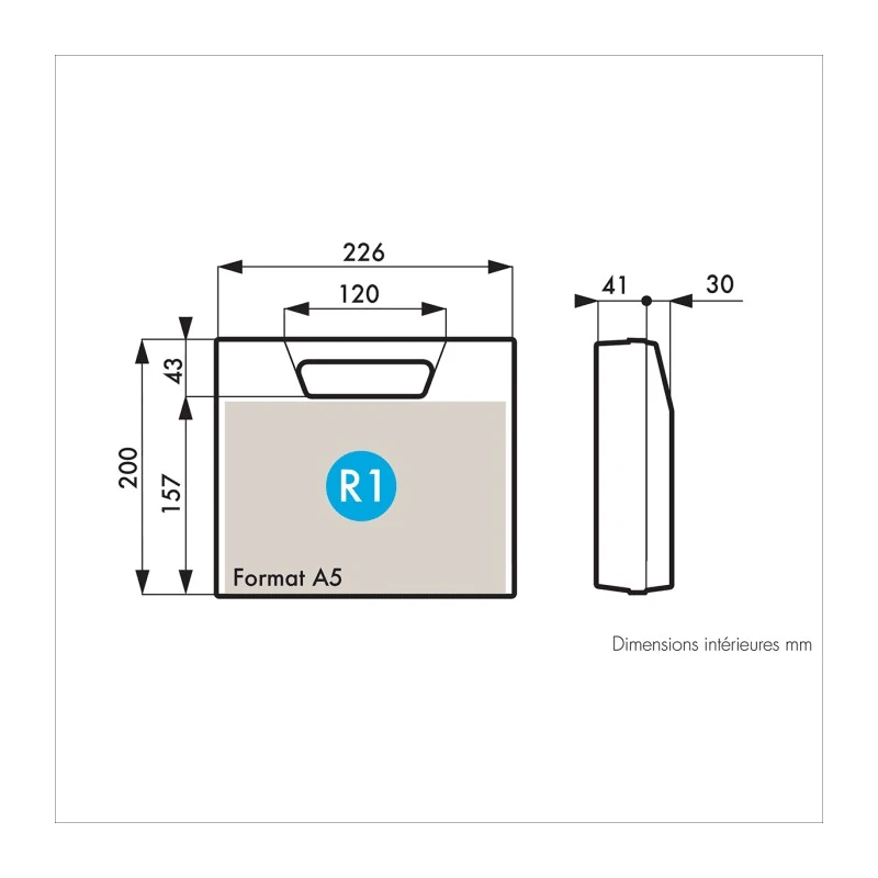 Gard Plasticases Rétro Plastic Transit Case 215 mm x 75 mm x 235 mm 255-4666