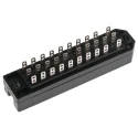 TE Connectivity 30 Way, Type Solder Class II, 3 Row Female Straight Rectangular Connector RP622
