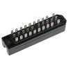 TE Connectivity 30 Way, Type Solder Class II, 3 Row Female Straight Rectangular Connector RP622