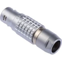 LEMO Circular Connector Cable Mount Plug, 8 Contacts, 15 mm, Male, Push Pull 2120V, 10A, IP50, Brass FGG.2B.308.CLAZ