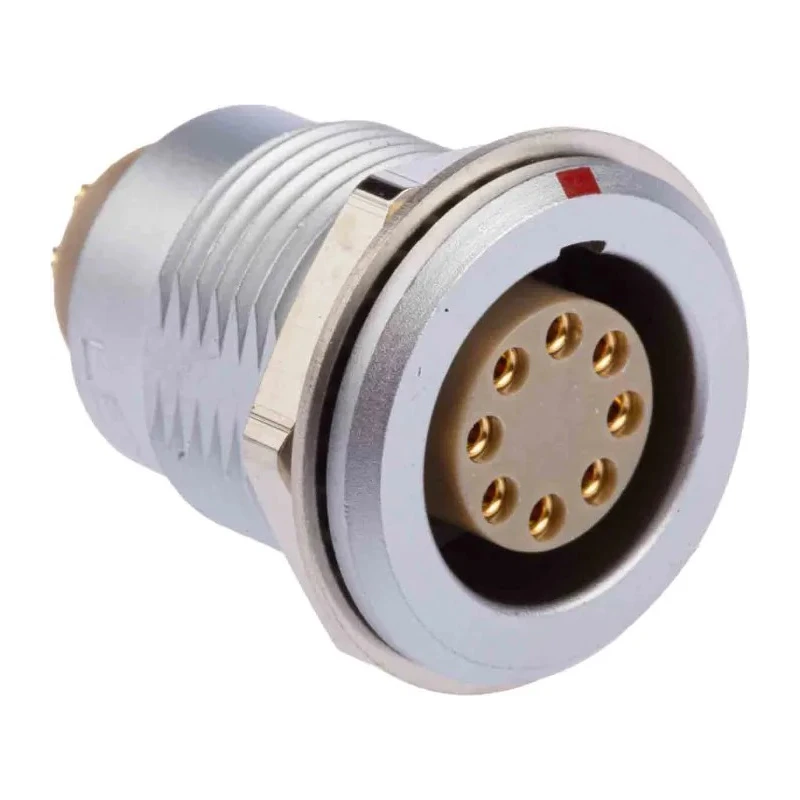 LEMO Circular Connector, 8 Contacts, Panel Mount, 18 mm Connector, Socket, Female, IP50 Protection, 2B Series EGG.2B.308.CLL