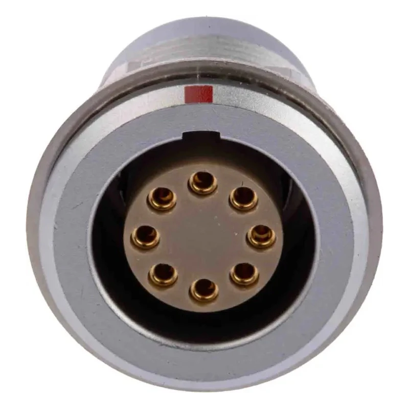 LEMO Circular Connector, 8 Contacts, Panel Mount, 18 mm Connector, Socket, Female, IP50 Protection, 2B Series EGG.2B.308.CLL