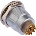 LEMO Circular Connector, 8 Contacts, Panel Mount, 18 mm Connector, Socket, Female, IP50 Protection, 2B Series EGG.2B.308.CLL
