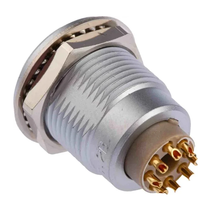 LEMO Circular Connector, 8 Contacts, Panel Mount, 18 mm Connector, Socket, Female, IP50 Protection, 2B Series EGG.2B.308.CLL