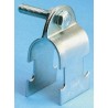 Unistrut Pre-Galvanised Steel 2-Piece Pipe Clamp 32mm Width with 14mm Fixing Hole Diameter M 1118