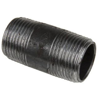 RS PRO Black Malleable Iron Fitting Nipple Male 1 in to Male 1 in 257-7928