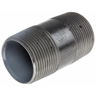 RS PRO Black Malleable Iron Fitting Nipple Male 1-1/4 in to Male 1-1/4 in 257-7934