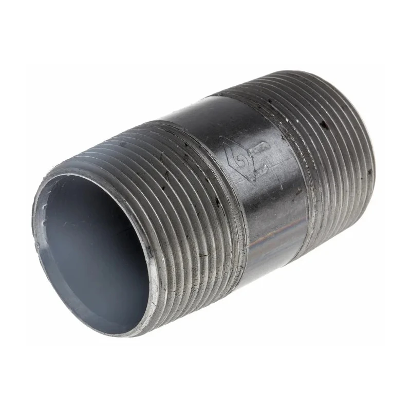 RS PRO Black Malleable Iron Fitting Nipple Male 1-1/4 in to Male 1-1/4 in 257-7934