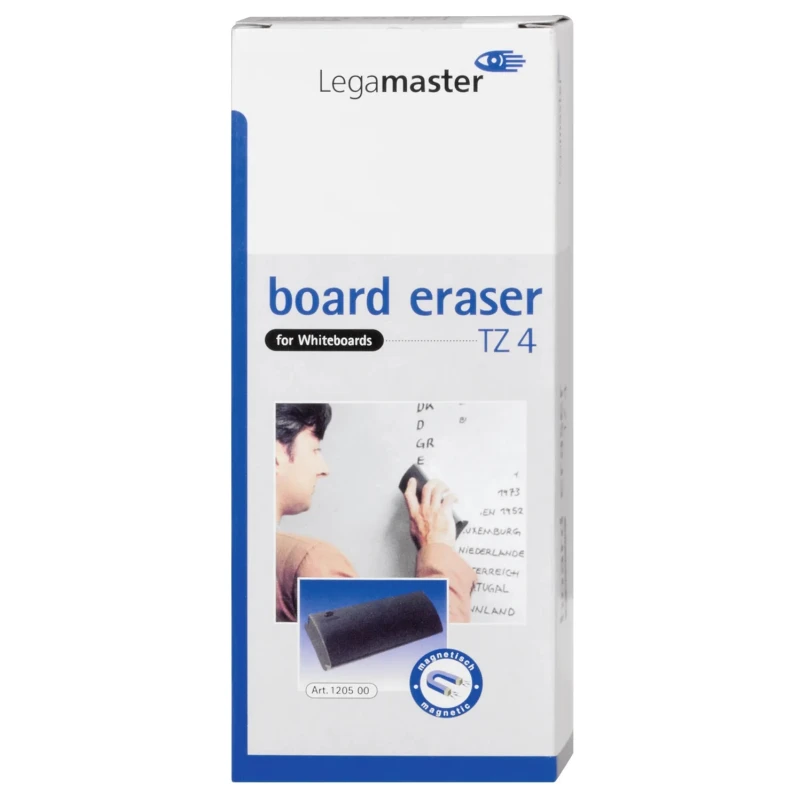Legamaster White Board Eraser Magnetic Dry Eraser for Quick Cleaning L 17 x W 7 x H 3.1 cm 1205-00