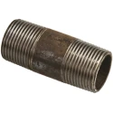 RS PRO Black Malleable Iron Fitting Nipple Male 1-1/2 in to Male 1-1/2 in 257-7940