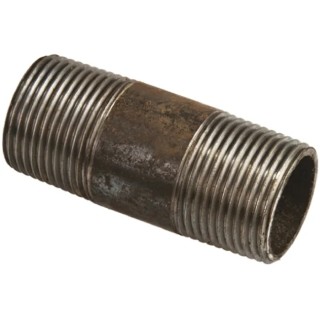 RS PRO Black Malleable Iron Fitting Nipple Male 1-1/2 in to Male 1-1/2 in 257-7940