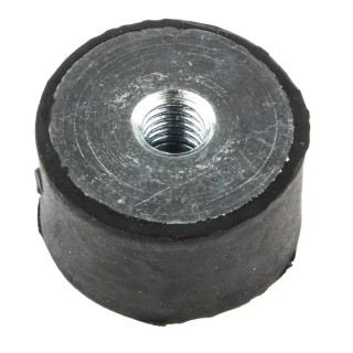 FIBET Cylindrical M8 Anti-Vibration Mount Female Buffer Foot with 98.6 daN Compression, 30 mm OD, 17 mm H 3017DE08-60