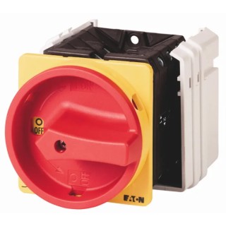 Eaton 1-Pole Panel Mount Isolator Switch 520A, IP65, 22 kW, Red Handle, Screw Terminal T5B IP65