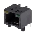 Amphenol Communications Solutions RJHS Series RJ45 Connector Female, Through Hole, Cat5 Unshielded Right Angle 1 Port 8 