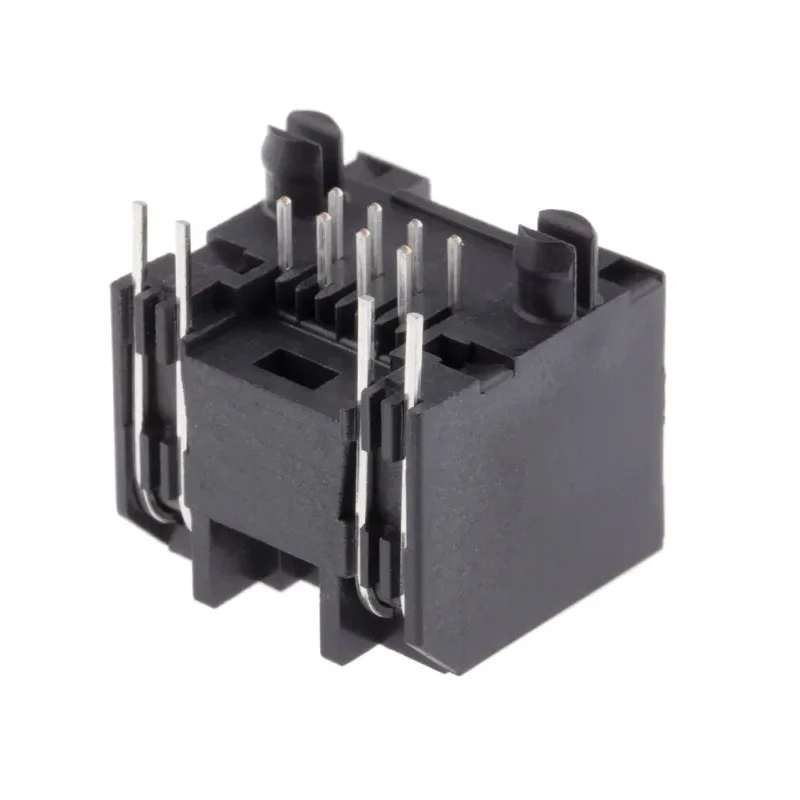 Amphenol Communications Solutions RJHS Series RJ45 Connector Female, Through Hole, Cat5 Unshielded Right Angle 1 Port 8 