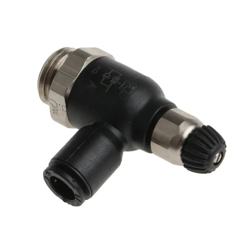 Legris Flow Controller Exhaust Regulator Threaded 1/4 in G Inlet Male, Tube 6 mm Outlet Polymer 7060 06 13