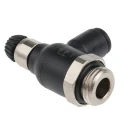 Legris Flow Controller Exhaust Regulator Threaded 1/4 in G Inlet Male, Tube 6 mm Outlet Polymer 7060 06 13