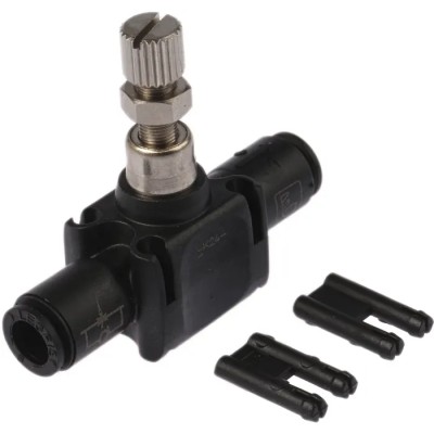 Legris 7770 Series In-Line Polymer Flow Controller Flow Regulator, Tube 6 mm, Operating Pressure 1-10 bar 7770 06 00