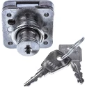 Euro-Locks a Lowe & Fletcher group Company Plastic Camlock Keyed Lock Panel-to-Tongue 22.6 mm, Panel Cutout 19.5 x 5600583