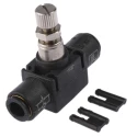 Legris 7770 Series Flow Controller Flow Regulator Stainless Steel Polymer Brass Tube Connection 40 bar 180°C 7770 08 00