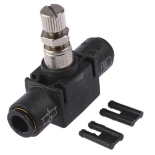 Legris 7770 Series Flow Controller Flow Regulator Stainless Steel Polymer Brass Tube Connection 40 bar 180°C 7770 08 00