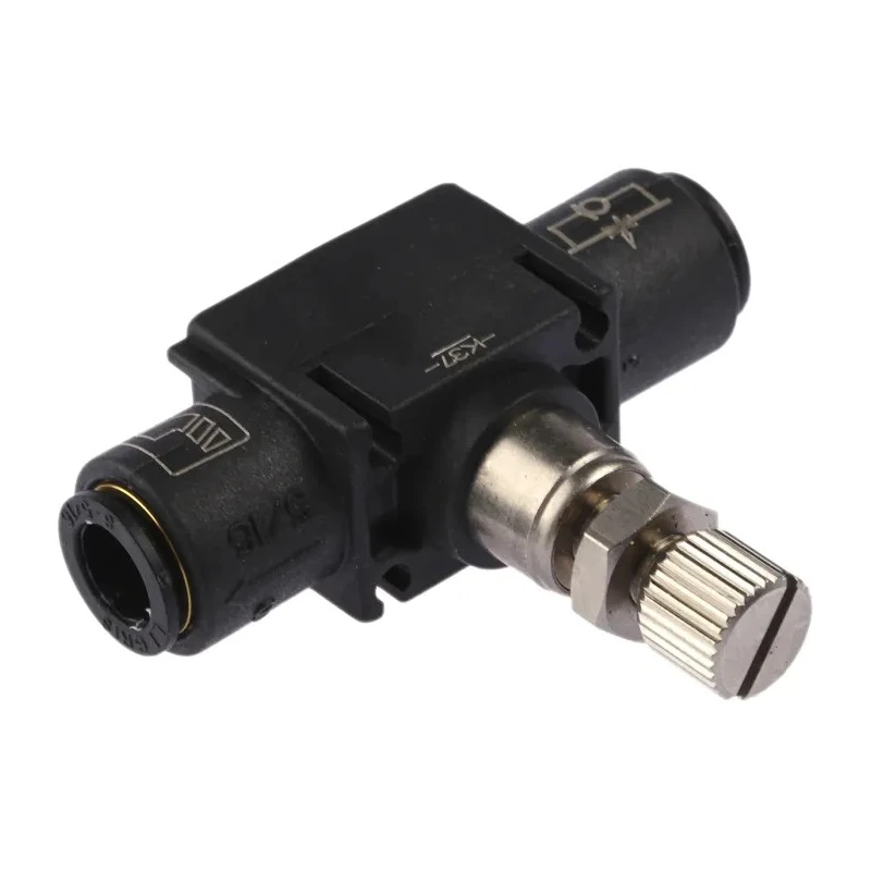 Legris 7770 Series Flow Controller Flow Regulator Stainless Steel Polymer Brass Tube Connection 40 bar 180°C 7770 08 00