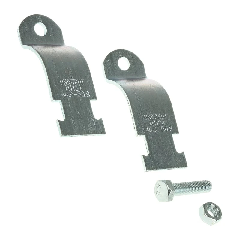Unistrut Hot Dip Galvanised Stainless Steel Pipe Clamp 32mm Width Fixing Hole 14mm M1124