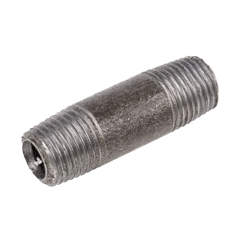 RS PRO Black Malleable Iron Fitting Nipple Male 1/4 in to Male 1/4 in 257-7883