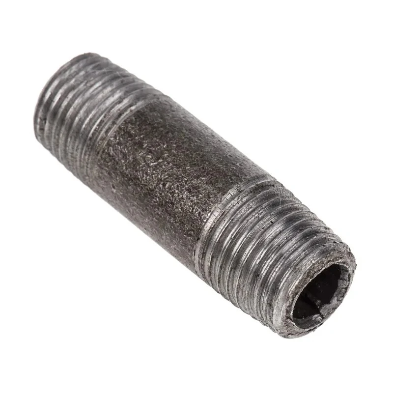 RS PRO Black Malleable Iron Fitting Nipple Male 1/4 in to Male 1/4 in 257-7883