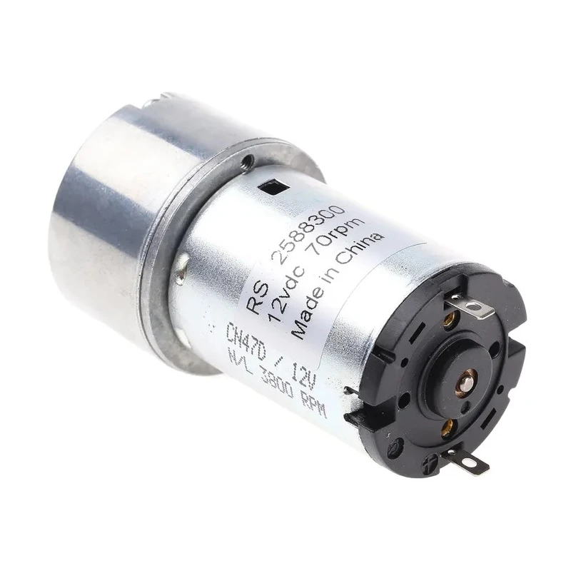 RS PRO Geared DC Motor 12V DC 20 Ncm Torque 70 RPM 5 mm Shaft Diameter 258-8300
