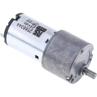 RS PRO 24V DC Geared Motor 22kW, 30rpm, 30Ncm Torque, Spur Gearhead, 5mm Shaft Diameter 258-8344
