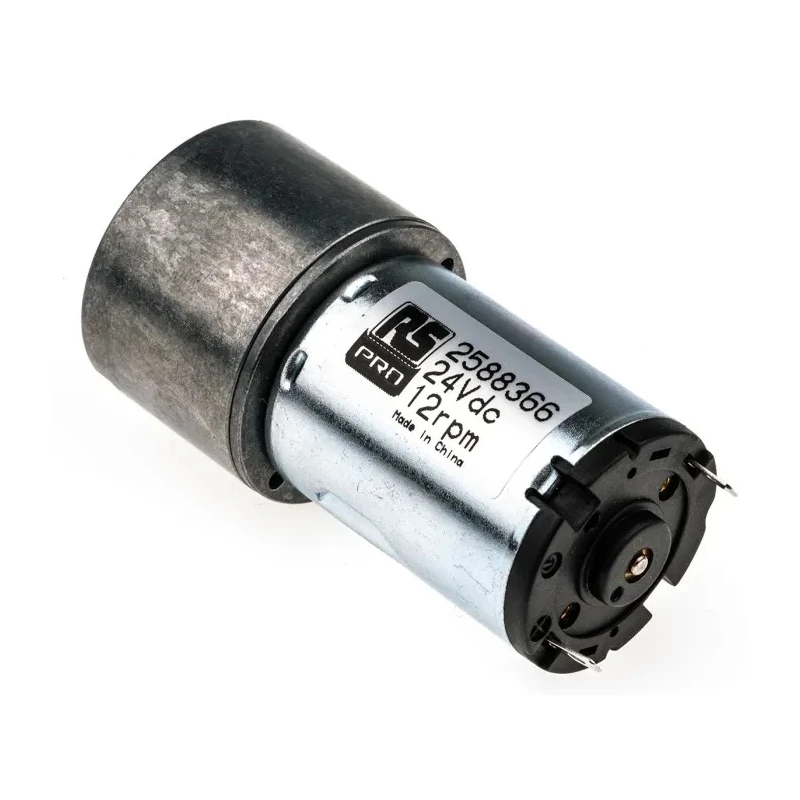 RS PRO 24V DC Geared Motor, 1.69 W, 30 Ncm Torque, 12 rpm Speed, 5 mm Shaft Diameter 258-8366