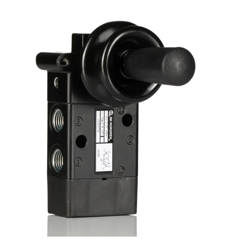 Norgren Lever Pneumatic Manual Control Valve G 1/4 Threaded, Zinc Alloy Body, 10 bar Max Pressure 03 Series 03063802