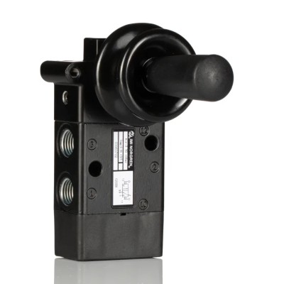 Norgren Lever Pneumatic Manual Control Valve 03 Series G 1/4 Threaded 3/2 Way 10 bar 965 L/min 0 to 70°C 03063702