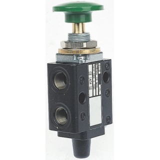 Norgren Push Button Pneumatic Manual Control Valve X31 Series G 1/8 Threaded, 5/2 Function, Metal Body X3144402